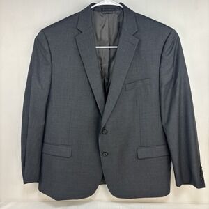 Lauren Ralph Lauren Men's Gray Blazer Suit‎ Jacket 100% Wool Size 48R EUC